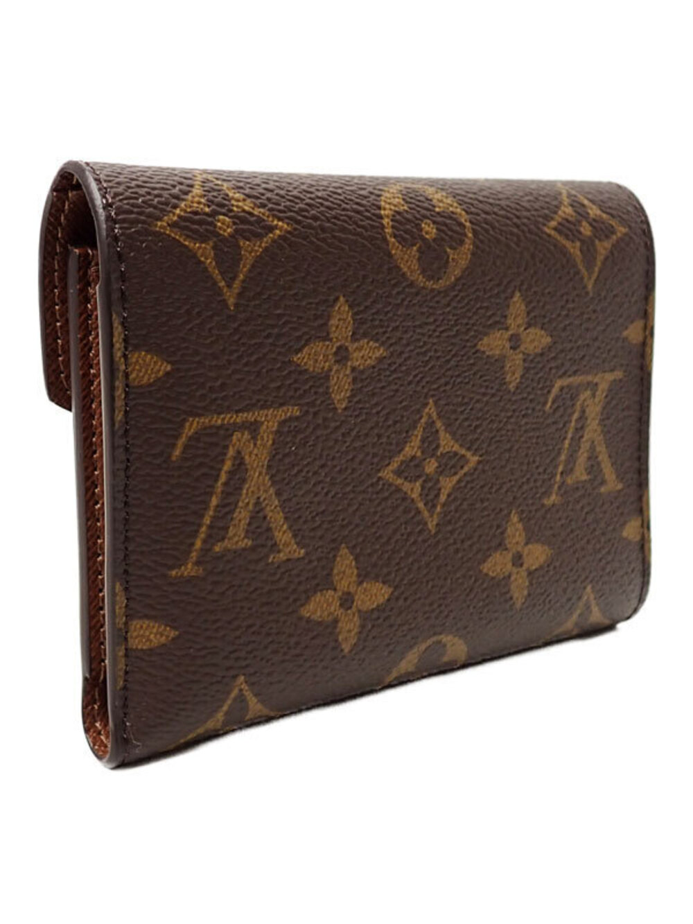 Louis Vuitton Monogram Tri Victorine Portefeuille fold Wallet Brown
